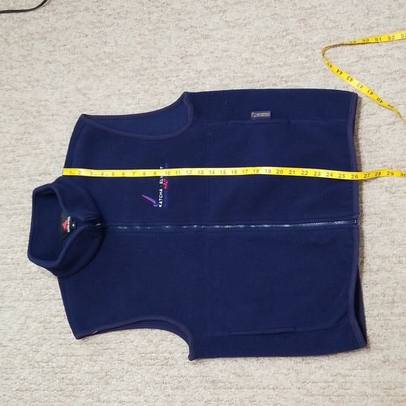 5/$25🌴Sierra Sport Navy Fleece Vest Medium - Picture 6 of 7